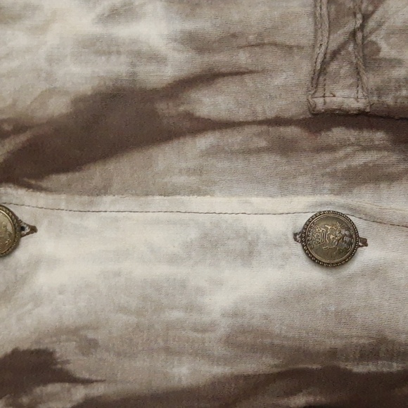 Tie-Dye Brown & Cream Blaser Size M - Picture 7 of 8